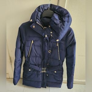 Michael Kors Women's Navy Puffer Jacket